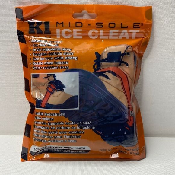 K1 Mid-Sole Ice Cleats Easily Rotate Traction Cleats Indoor/Outdoor Transition - Picture 1 of 4